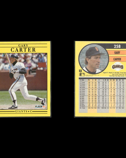 Gary Carter 12-Card Lot NY Mets HOF Catcher “The Kid” Legend