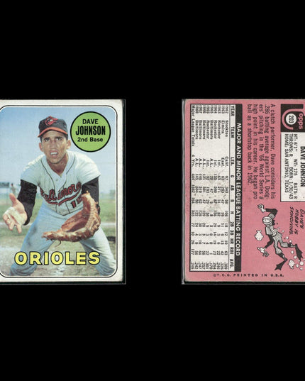 12-Card Lot Vintage 1969 Topps Baseball | MLB Baseball Trading Cards • Poor MLB