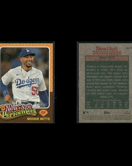 Mookie Betts 12-Card Lot LA Dodgers MVP World Series Champion