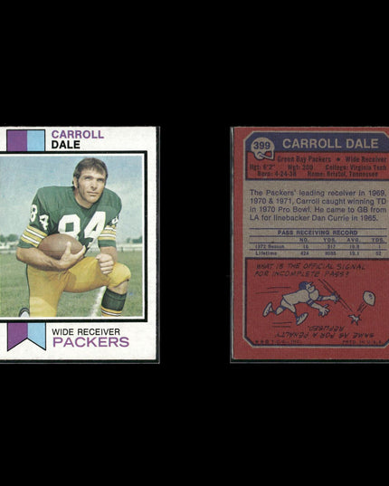 1973 Topps Football Lot (18 Cards) Vintage NFL Trading Cards