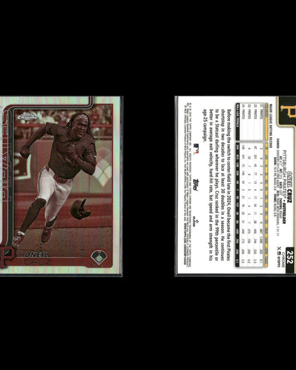 2025 Topps Chrome Sepia Refractors Lot (14) w/ Oneil Cruz, Triston McKenzie, Lux