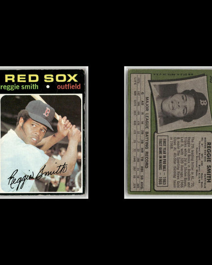 20-Card Lot Vintage 1971 Topps Boston Red Sox | MLB Baseball Trading Cards