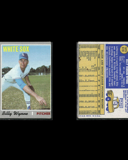 1970 Topps Baseball Lot (15) w/ Bill Mazeroski, Tommy John, Jim Kaat, RCs