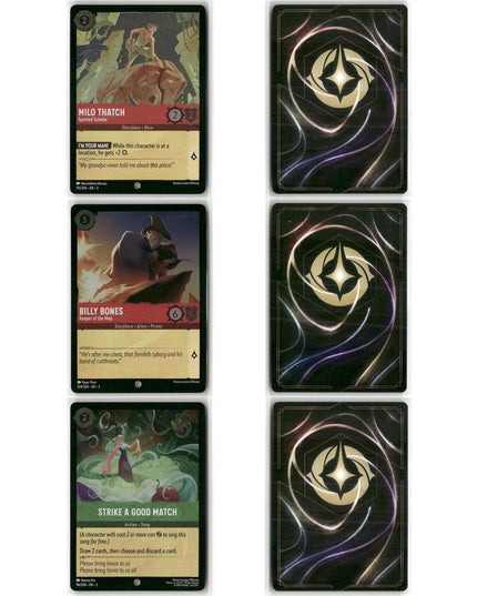 56 Card Foil Lot, Into the Inklands Disney Lorcana Set 3 Mixed Characters