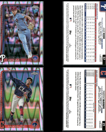 2025 Topps Chrome Refractors Lot (32) w/ Alec Bohm, Cedric Mullins, Ke’Bryan Hayes