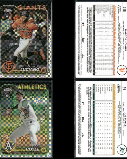 2024 Topps Chrome X-Fractor Lot – 31 Cards – Rookies & Stars