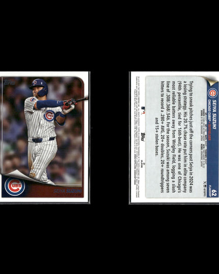 2025 Topps Flagship Collection Lot (13) Stars & RCs – Cubs, Neto, Frelick