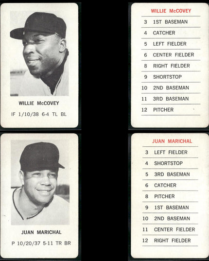 1970 Milton Bradley Baseball Team Lot (25 Cards) Vintage MLB