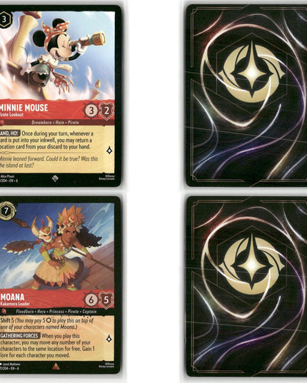 24 Card Rare + Super Rare Lot, Azurite Sea Disney Lorcana Set 6