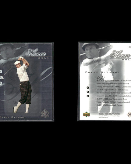 Golf Card Lot (22) Ty Tryon, Sorenstam, Tiger Woods, Howell RCs, Stewart