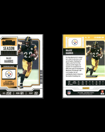 2023 Panini Contenders Football Lot (23) Stars, RCs, Inserts, Parallels