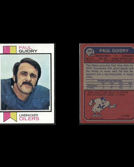 1973 Topps Football Lot (18 Cards) Vintage NFL Trading Cards