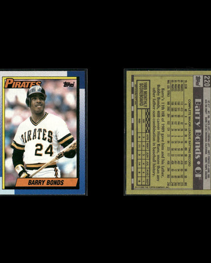 Barry Bonds 18-Card Lot SF Giants HR King 7x MVP Power Hitter