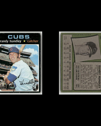 19-Card Lot Vintage 1971 Topps Chicago Cubs | MLB Baseball Trading Cards Vintage