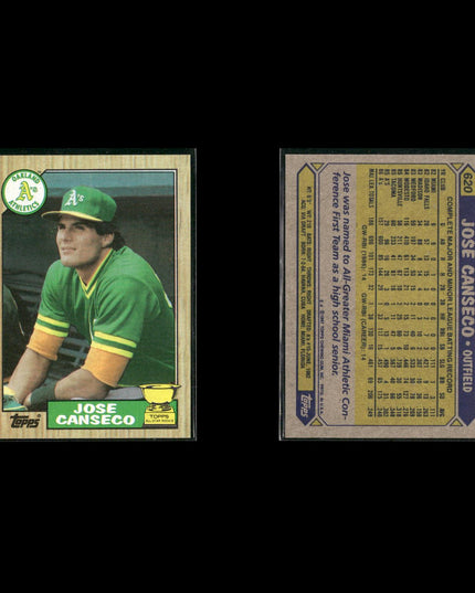 Jose Canseco 15-Card Lot A’s 80s-90s Slugger Collector Cards