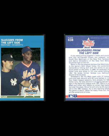 Darryl Strawberry Baseball Lot (19 Cards) Star Player Cards