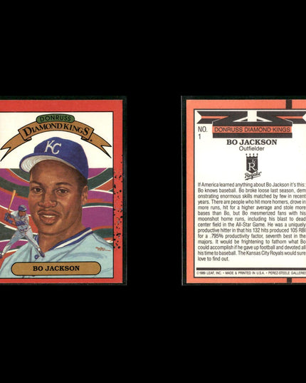 Bo Jackson Baseball Lot (15 Cards) Star Player Cards