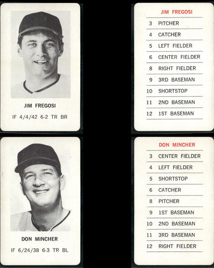 1970 Milton Bradley Baseball Team Lot (25 Cards) Vintage MLB