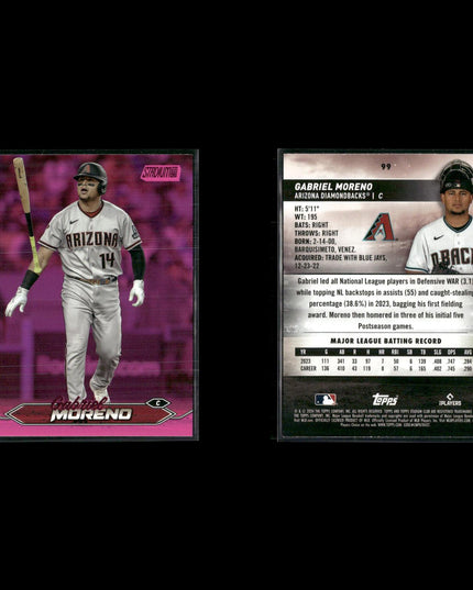 2024 Topps Stadium Club Pink Parallel Cards Lot (16) MLB Inserts RCs