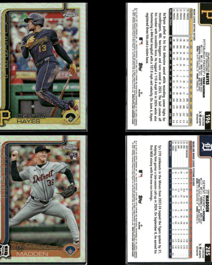 2025 Topps Chrome Refractors Lot (32) w/ Alec Bohm, Cedric Mullins, Ke’Bryan Hayes