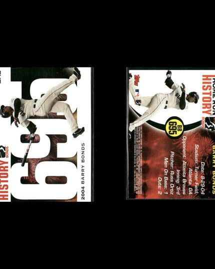 Barry Bonds 18-Card Lot SF Giants HR King 7x MVP Power Hitter