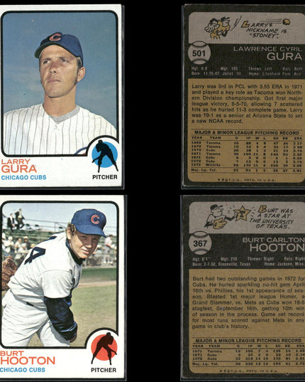 35-Card Lot Vintage 1973 Topps Chicago Cubs | MLB Baseball Trading Cards Topps