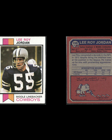 1973 Topps Football Lot (18 Cards) Vintage NFL Trading Cards