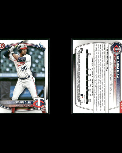 23-Card Lot 2025 Bowman Prospects 1sts | MLB Baseball Rookie Trading Cards Topps