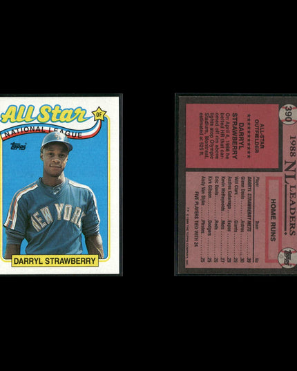 Darryl Strawberry Baseball Lot (19 Cards) Star Player Cards