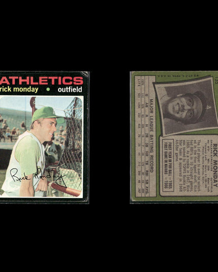 1971 Topps Baseball Lot (21) w/ Ted Simmons RC, Bill Mazeroski, Lee May Stars