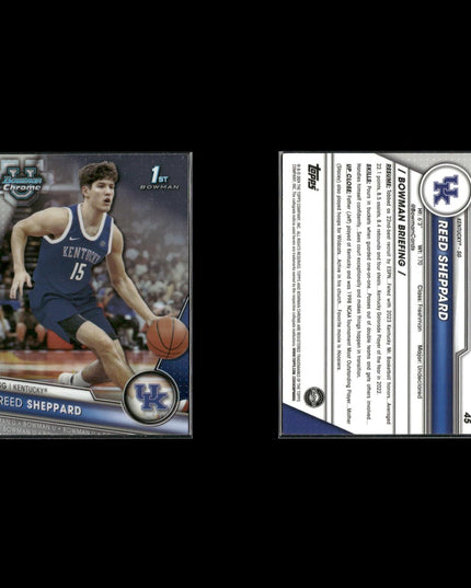 2024 Bowman University Chrome Lot (21) w/ Reed Sheppard, Kyle Filipowski, RCs