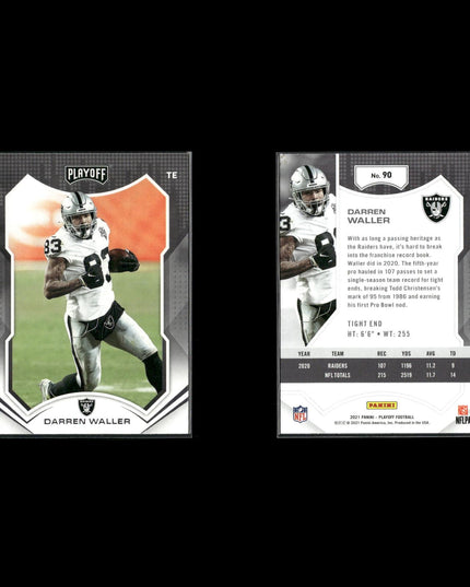 2021 Panini Playoff Football Lot (17 Cards) NFL Trading Cards