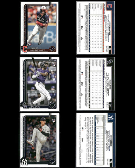 2025 Topps Rookie Cards Lot (60) MLB Baseball RC Stars + Prospects Set