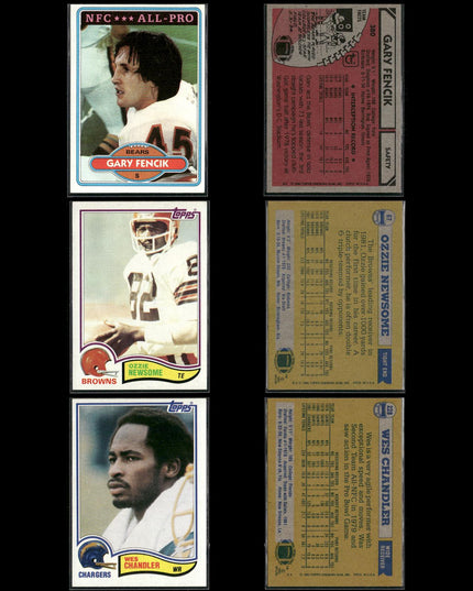 59-Card Lot Vintage 1980s Topps Football | NFL Football Trading Cards Team Lot