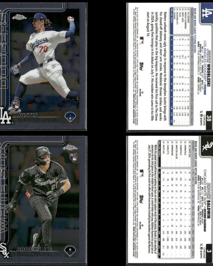 2025 Topps Chrome Rookie Lot (30) w/ Michael Harris II, Jace Jung, Seiya Suzuki RCs