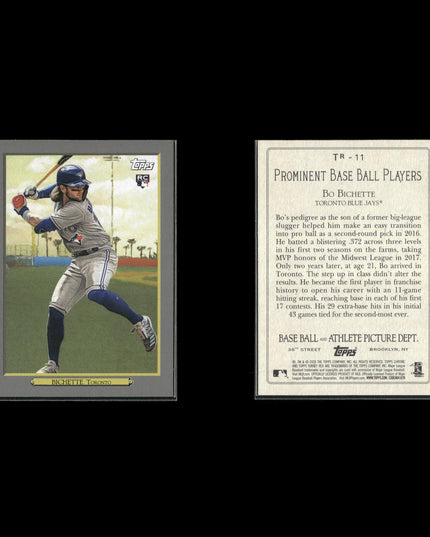 Bo Bichette 17-Card Lot Toronto Blue Jays Young Star Shortstop