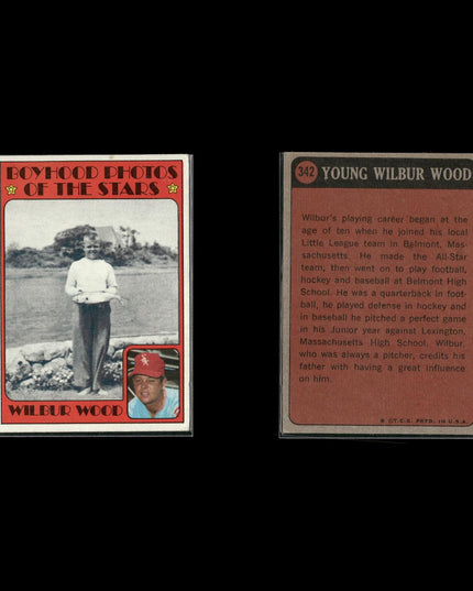 18-Card Lot Vintage 1972–73 Topps Boyhood Photos | MLB Baseball Trading Cards