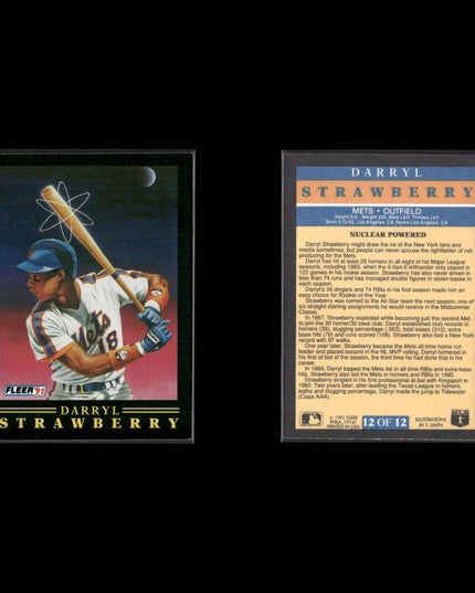 Darryl Strawberry Baseball Lot (19 Cards) Star Player Cards
