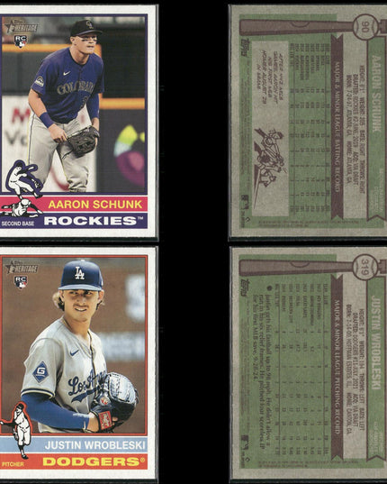 2025 Topps Heritage Rookie Cards Lot (40) MLB Baseball RC + Prospects