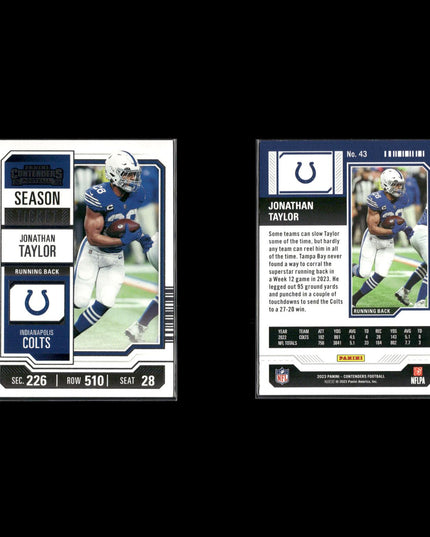 2023 Panini Contenders Football Lot (23) Stars, RCs, Inserts, Parallels