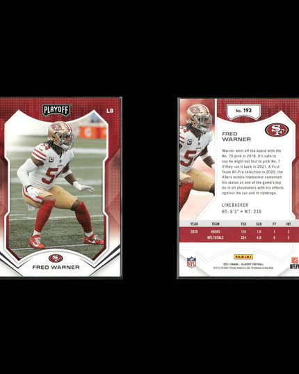 2021 Panini Playoff Football Lot (17 Cards) NFL Trading Cards