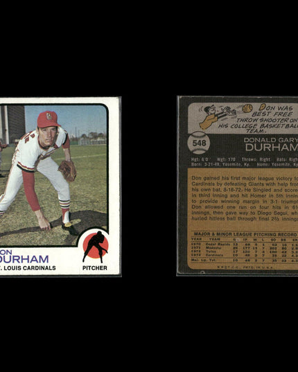 19-Card Lot Vintage 1973 Topps St. Louis Cardinals | MLB Baseball Trading Cards