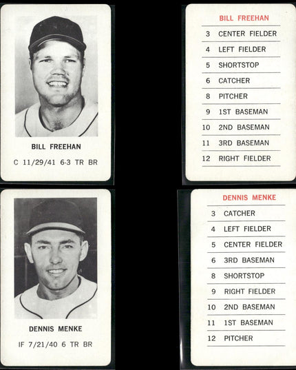 1970 Milton Bradley Baseball Team Lot (25 Cards) Vintage MLB