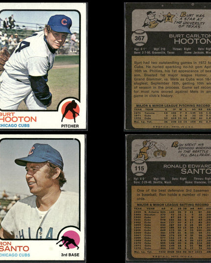 35-Card Lot Vintage 1973 Topps Chicago Cubs | MLB Baseball Trading Cards Topps