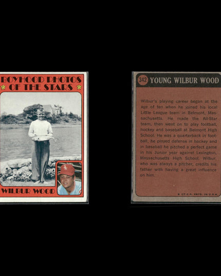 18-Card Lot Vintage 1972–73 Topps Boyhood Photos | MLB Baseball Trading Cards