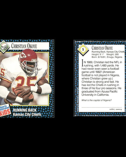 SI Kids Football Lot (19 Cards) Sports Illustrated for Kids Cards