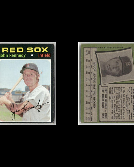 20-Card Lot Vintage 1971 Topps Boston Red Sox | MLB Baseball Trading Cards