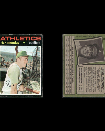 1971 Topps Baseball Lot (21) w/ Ted Simmons RC, Bill Mazeroski, Lee May Stars