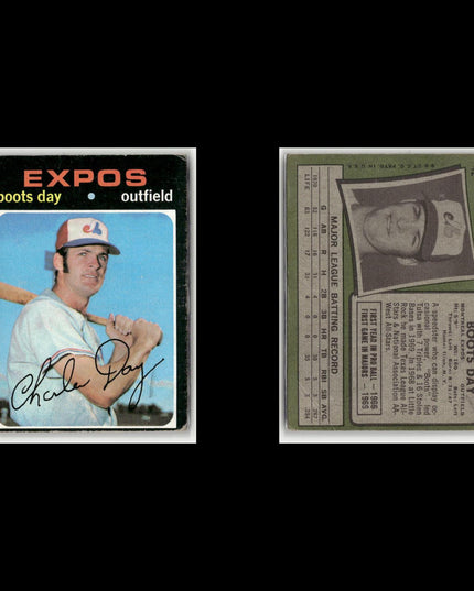 19-Card Lot Vintage 1971 Topps Montreal Expos | MLB Baseball Trading Cards Topps