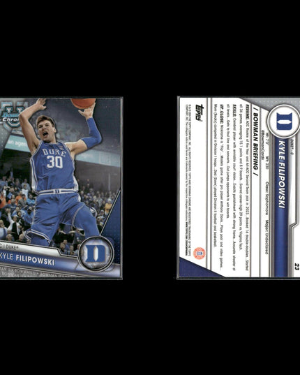 2024 Bowman University Chrome Lot (21) w/ Reed Sheppard, Kyle Filipowski, RCs